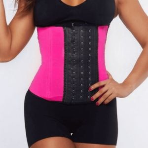 NWT Pink black waist trainer shaper breathable cin